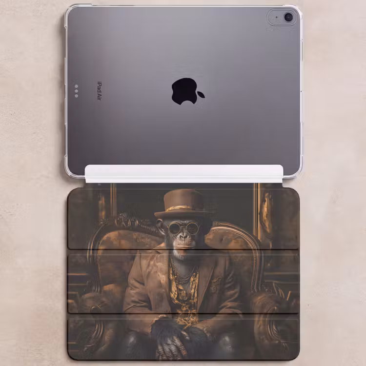 iPad hoes - Chimpansee - Stoel - Pak - Bruin — 6
