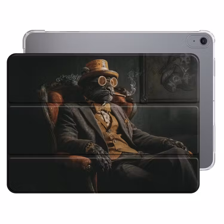 iPad hoes - Kat - Pak - Oranje - Sigaar — 1