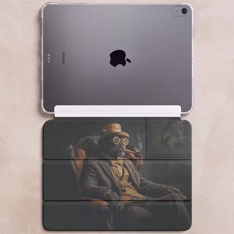 iPad hoes - Kat - Pak - Oranje - Sigaar — 6