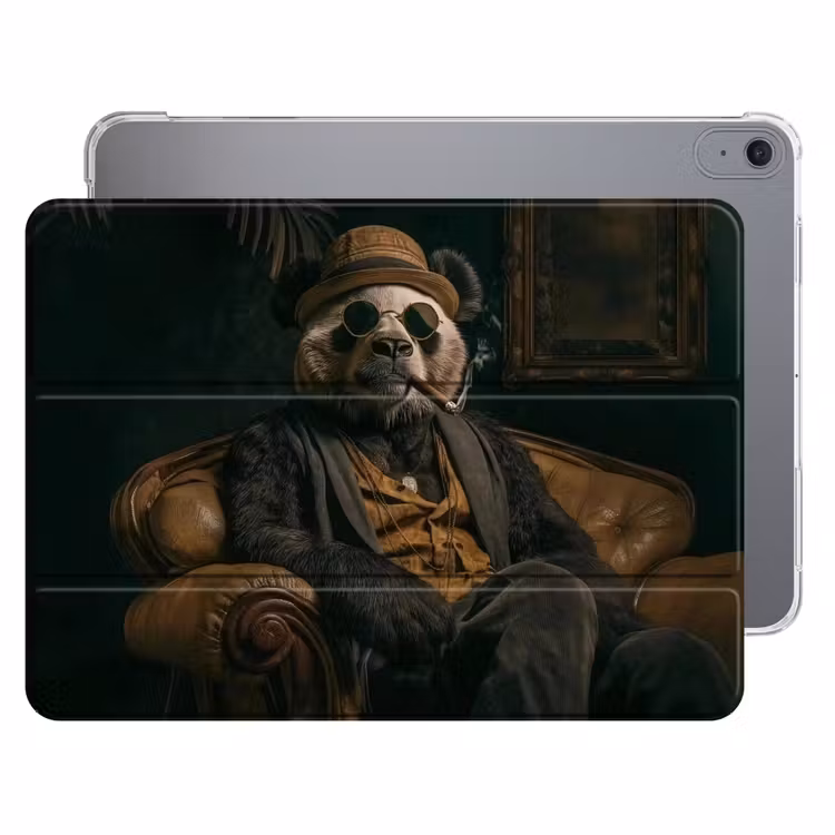 iPad hoes - Panda - Hoed - Bril - Pak — 1