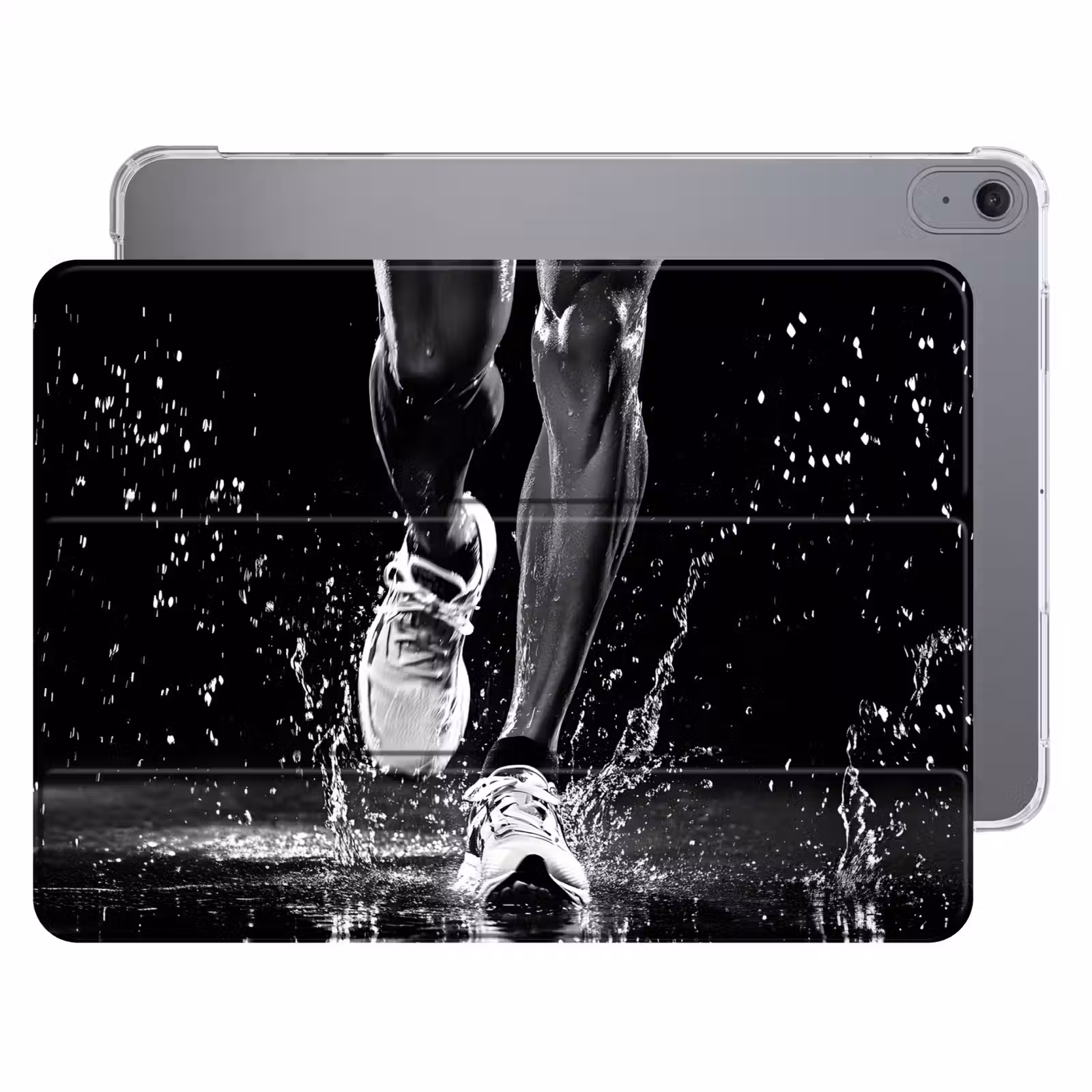 iPad hoes - Hardloopschoenen - Rennen - Druppels - Zwart — 1