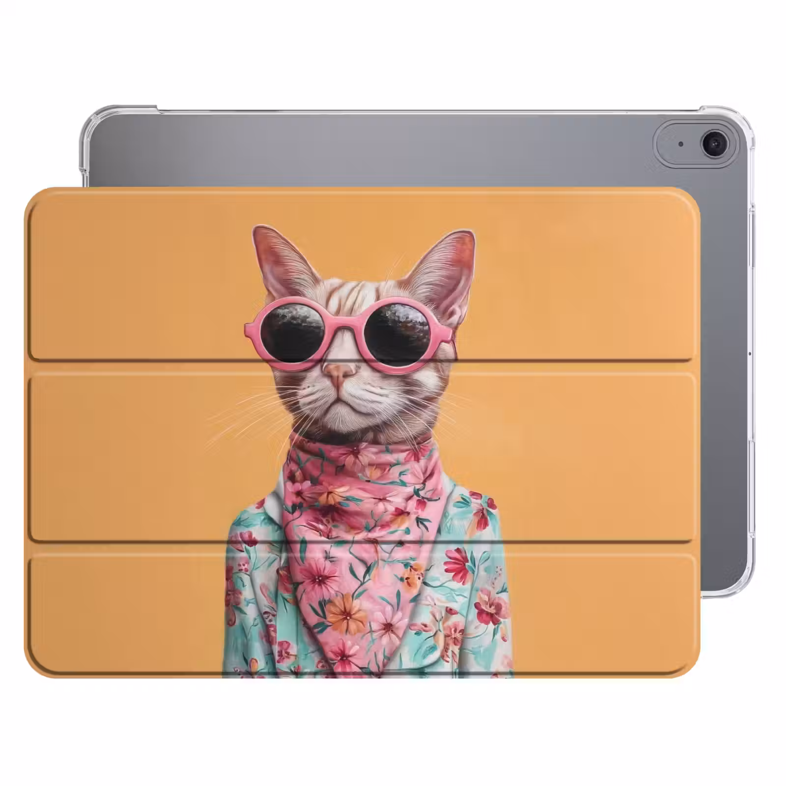 iPad hoes - Zonnebril - Kat - Sjaal - Bloemen — 1