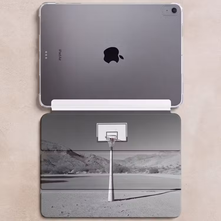 iPad hoes - Basketbalpaal - Landschap - Zand - Wit — 6