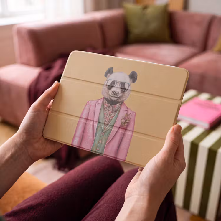 iPad hoes - Panda - Pak - Zonnebril - Blauw — 4
