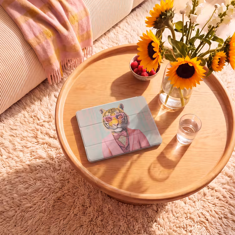 iPad hoes - Tijger - Strik - Jasje - Roze — 2