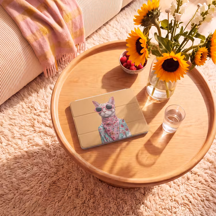 iPad hoes - Zonnebril - Kat - Sjaal - Bloemen — 2