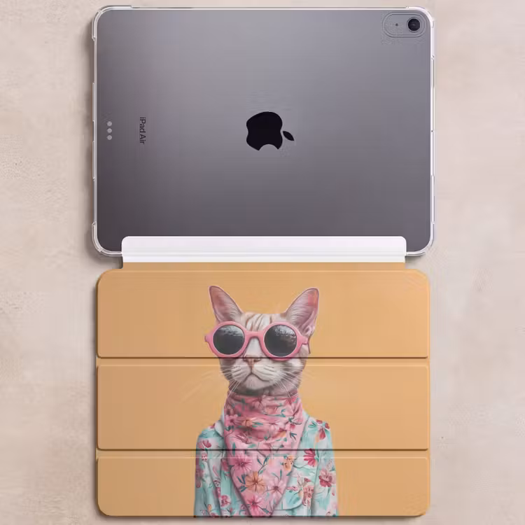 iPad hoes - Zonnebril - Kat - Sjaal - Bloemen — 6
