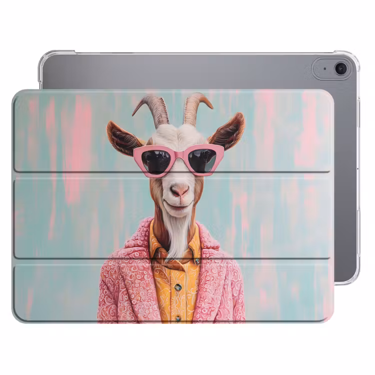 iPad hoes - Zonnebril - Roze - Geit - Horen — 1