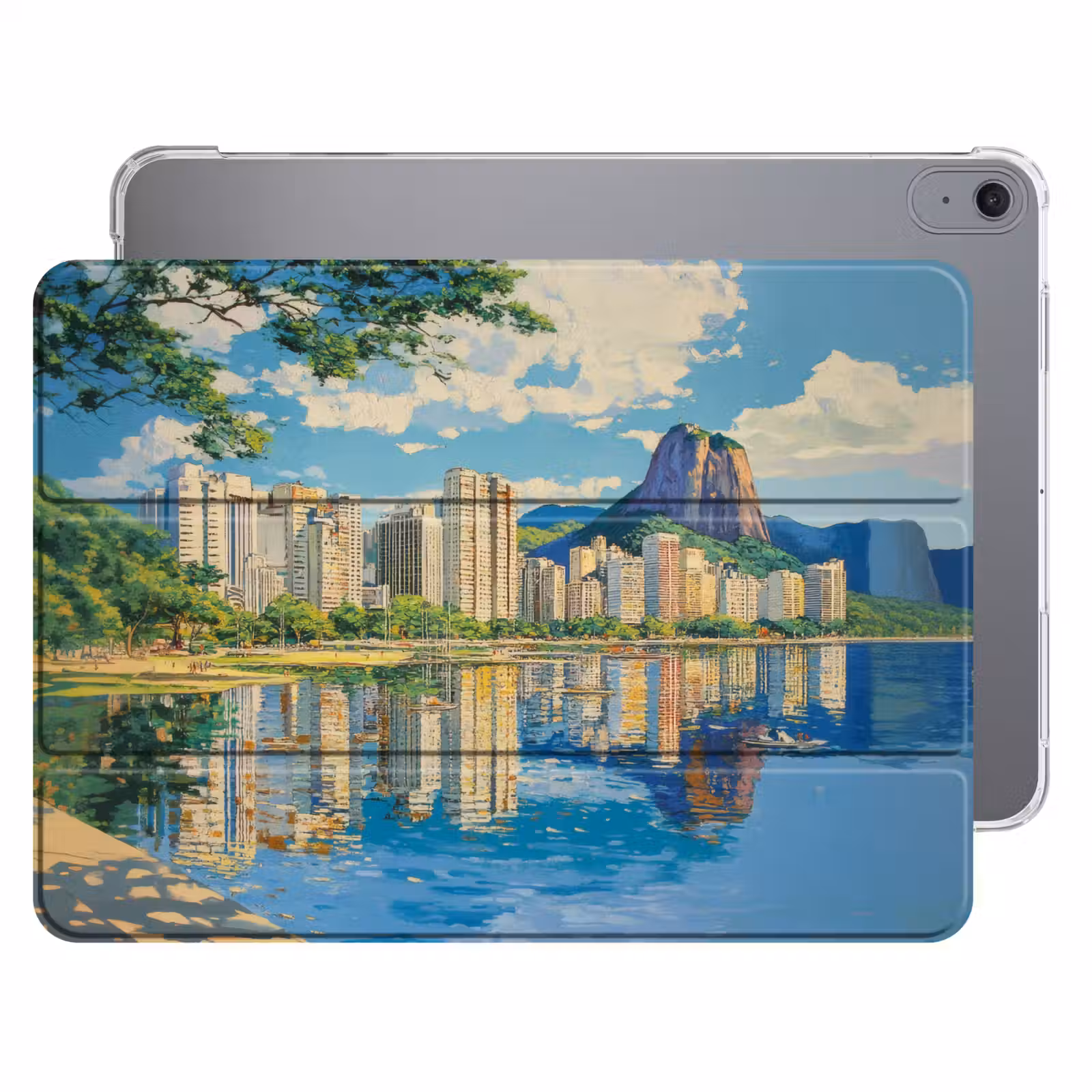 iPad hoes - Berg - Skyline - Strand - Water — 1