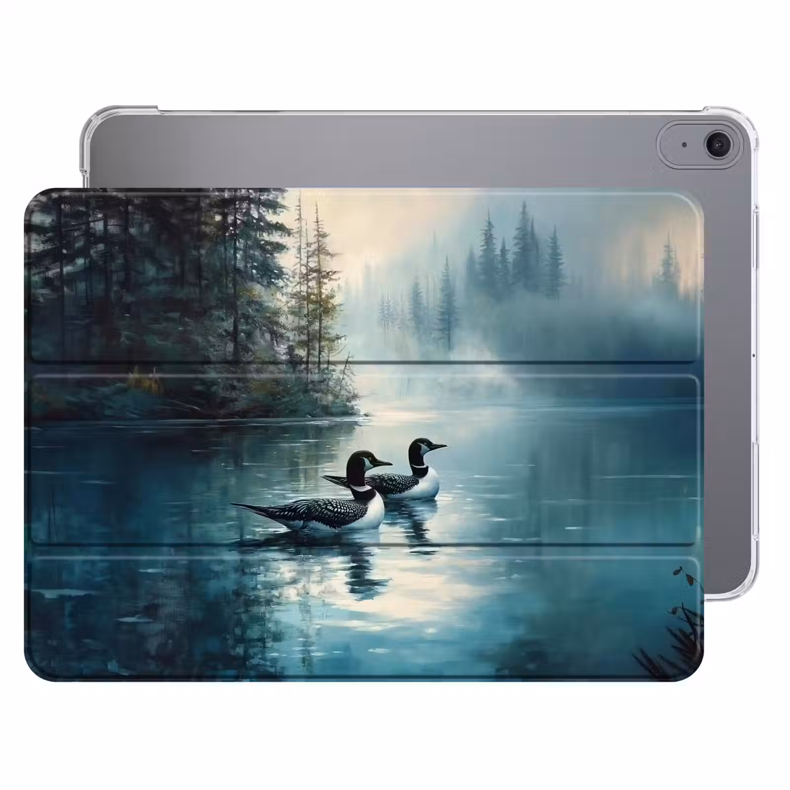 iPad hoes - Bos - Water - Eenden - Mistig — 1