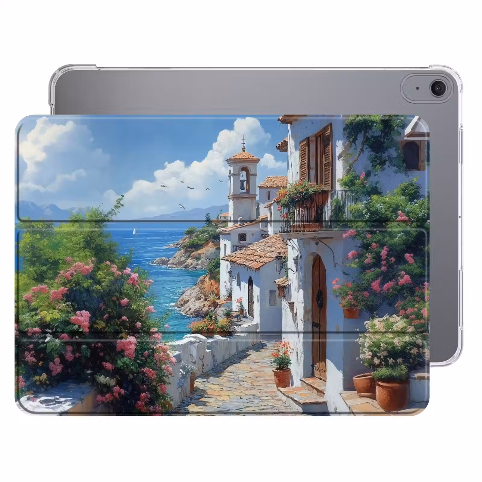 iPad hoes - Huizen - Zee - Bomen - Bloemen — 1