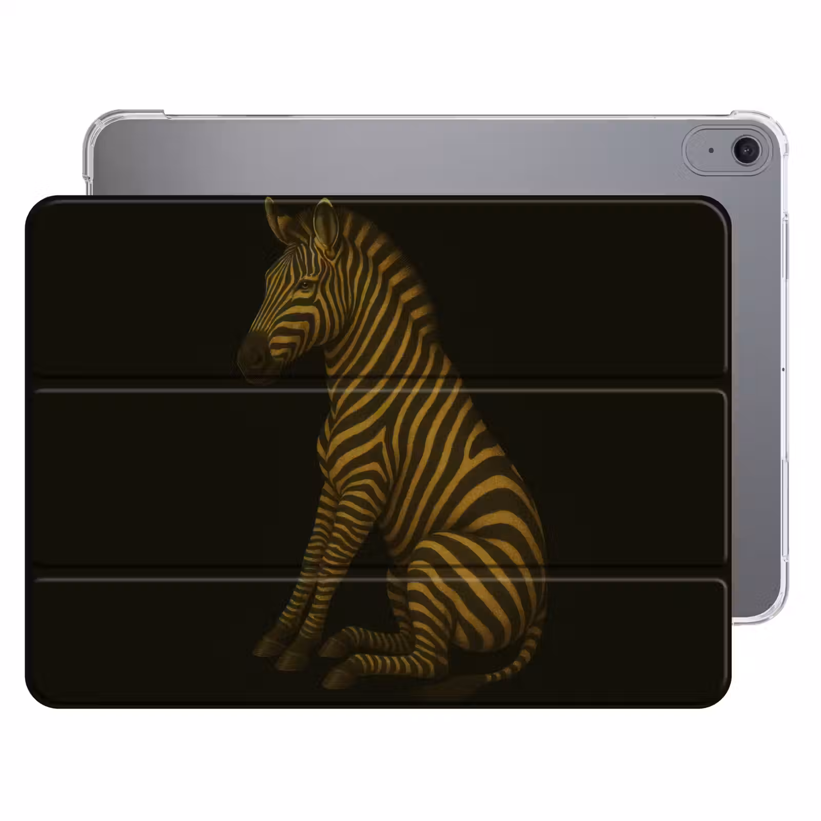 iPad hoes - Zebra - Strepen - Goud — 1