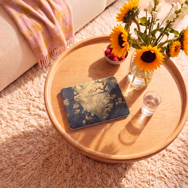 iPad hoes - Bloemen - Takken - Goud - Sierlijk — 2