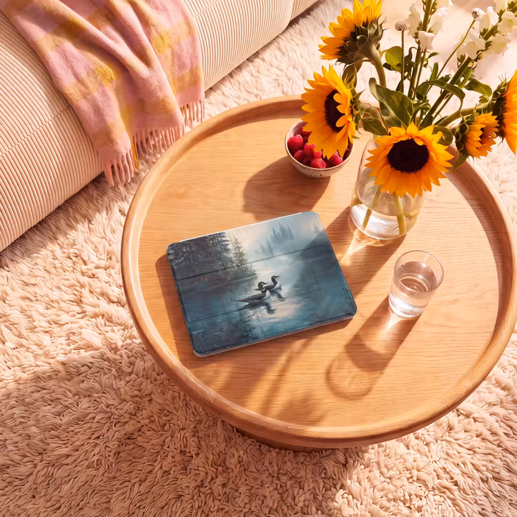 iPad hoes - Bos - Water - Eenden - Mistig — 2