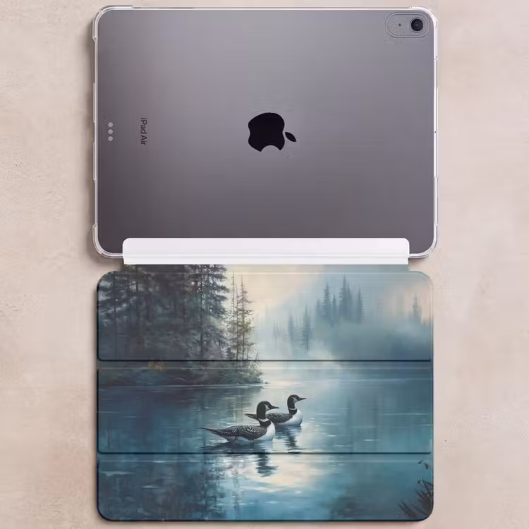 iPad hoes - Bos - Water - Eenden - Mistig — 6