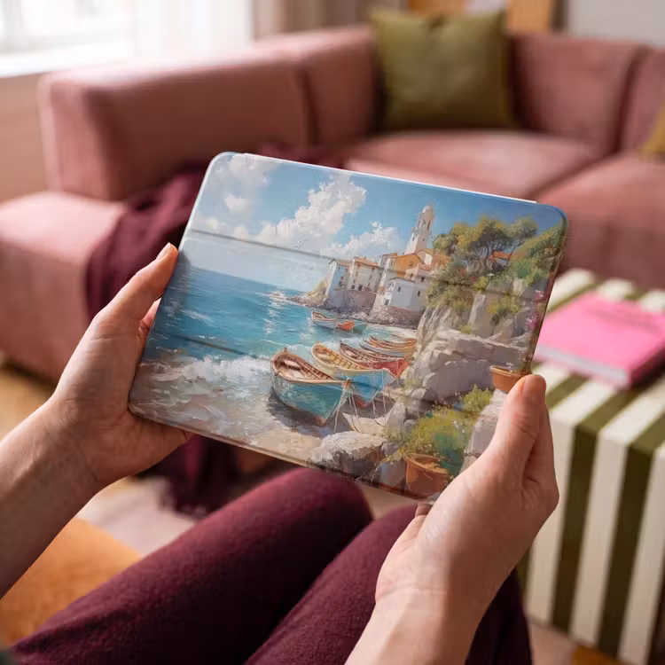 iPad hoes - Boten - Rotsen - Zee - Zon — 4