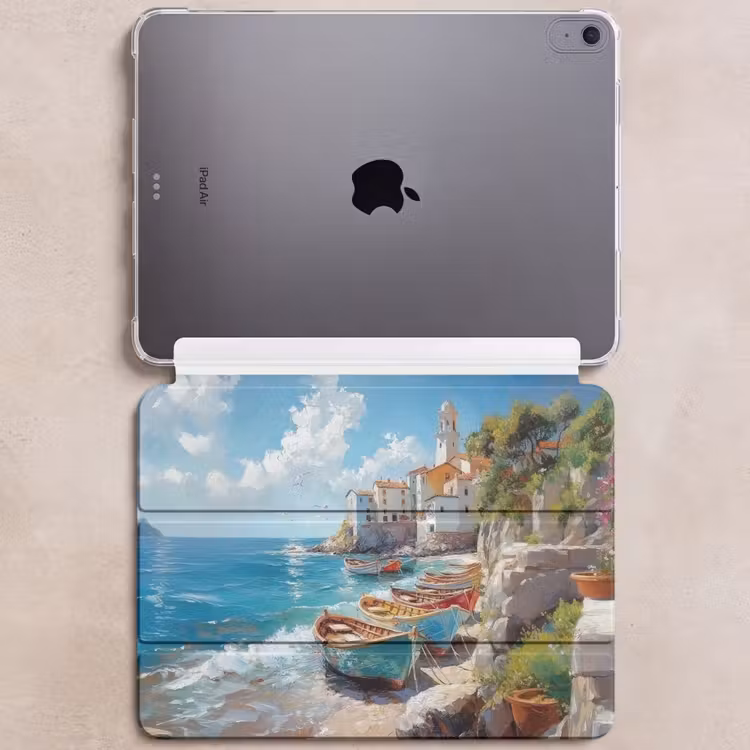 iPad hoes - Boten - Rotsen - Zee - Zon — 6