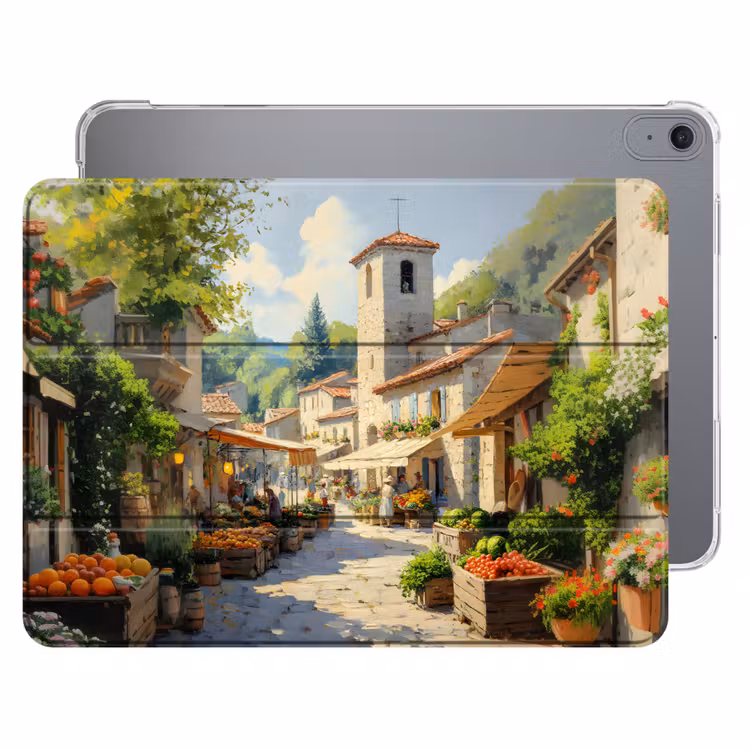 iPad hoes - Dorp - Zon - Kraampjes - Huizen — 1