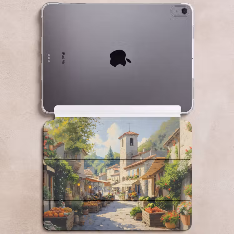 iPad hoes - Dorp - Zon - Kraampjes - Huizen — 6