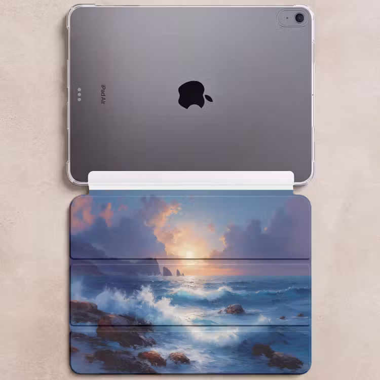 iPad hoes - Golven - Zee - Kleurrijk - Rotsen — 6