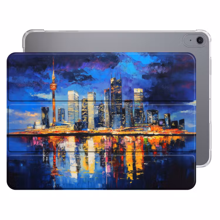 iPad hoes - Skyline Toronto - Modern - Stadslicht - Blauw — 1