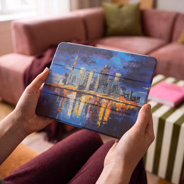 iPad hoes - Skyline Toronto - Modern - Stadslicht - Blauw — 4