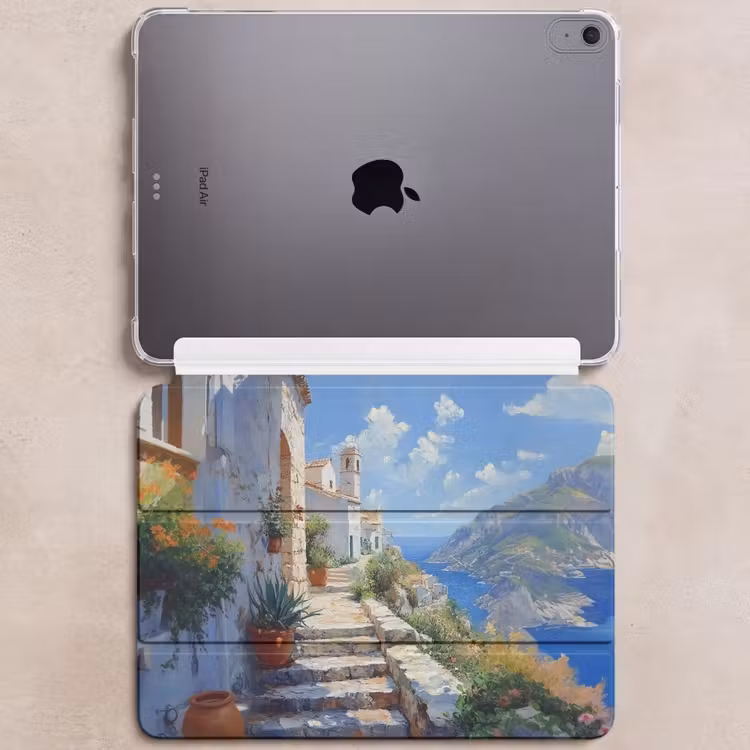 iPad hoes - Trap - Huizen - Berglandschap - Zee — 6