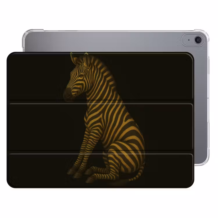 iPad hoes - Zebra - Strepen - Goud — 1