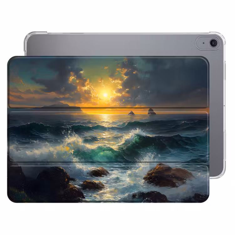 iPad hoes - Zee - Zon - Golven - Rotsen — 1