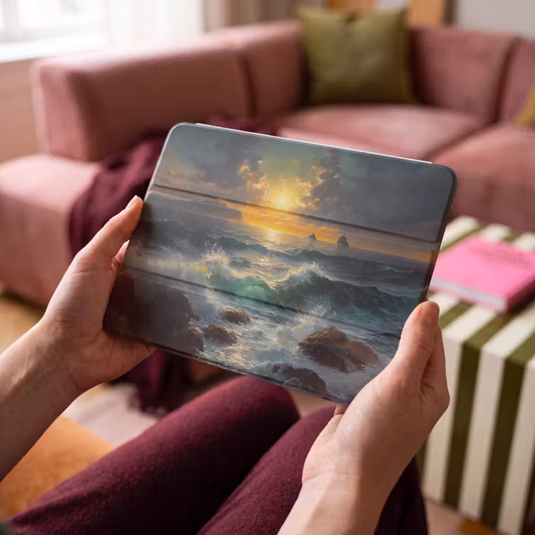 iPad hoes - Zee - Zon - Golven - Rotsen — 4