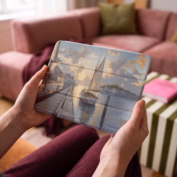iPad hoes - Zeilboot - Zon - Pier - Hout — 4