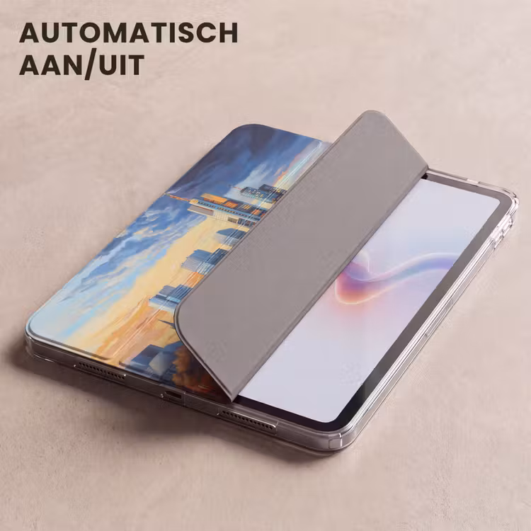 iPad hoes - Zonsondergang Frankfurt - Stad - Skyline - Water — 5
