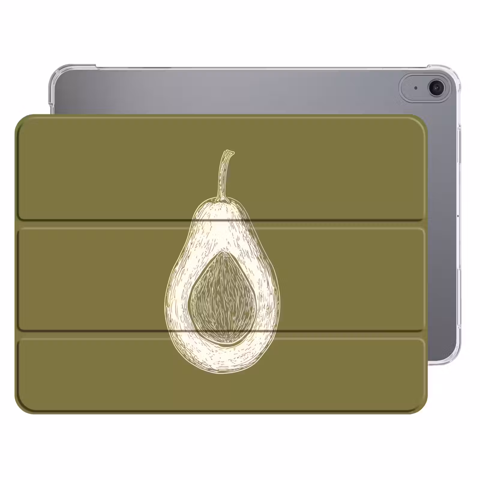 iPad hoes - Avocado - Minimalistisch - Illustratie - Groen — 1