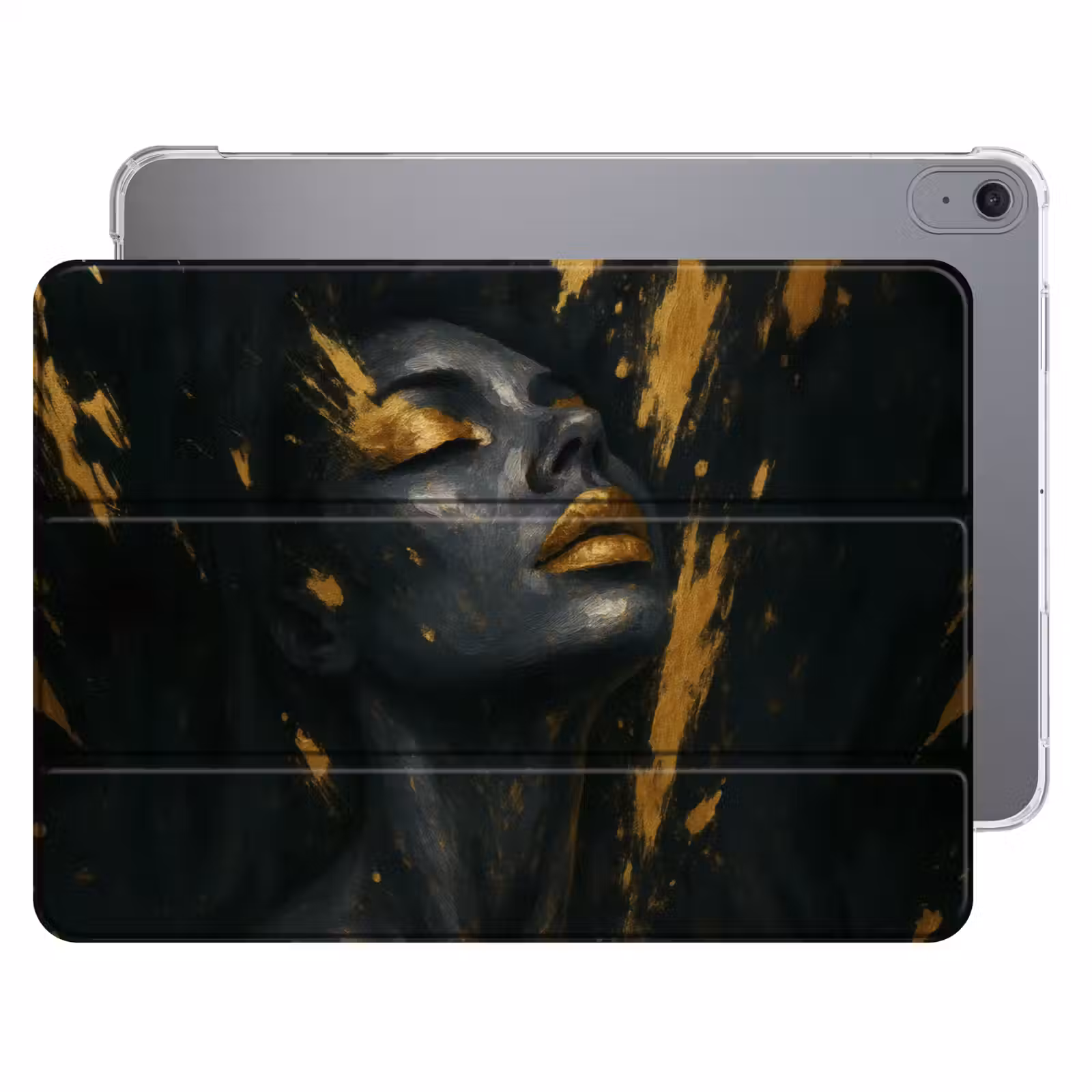 iPad hoes - Gezicht - Vrouw - Verfspatten - Abstract — 1