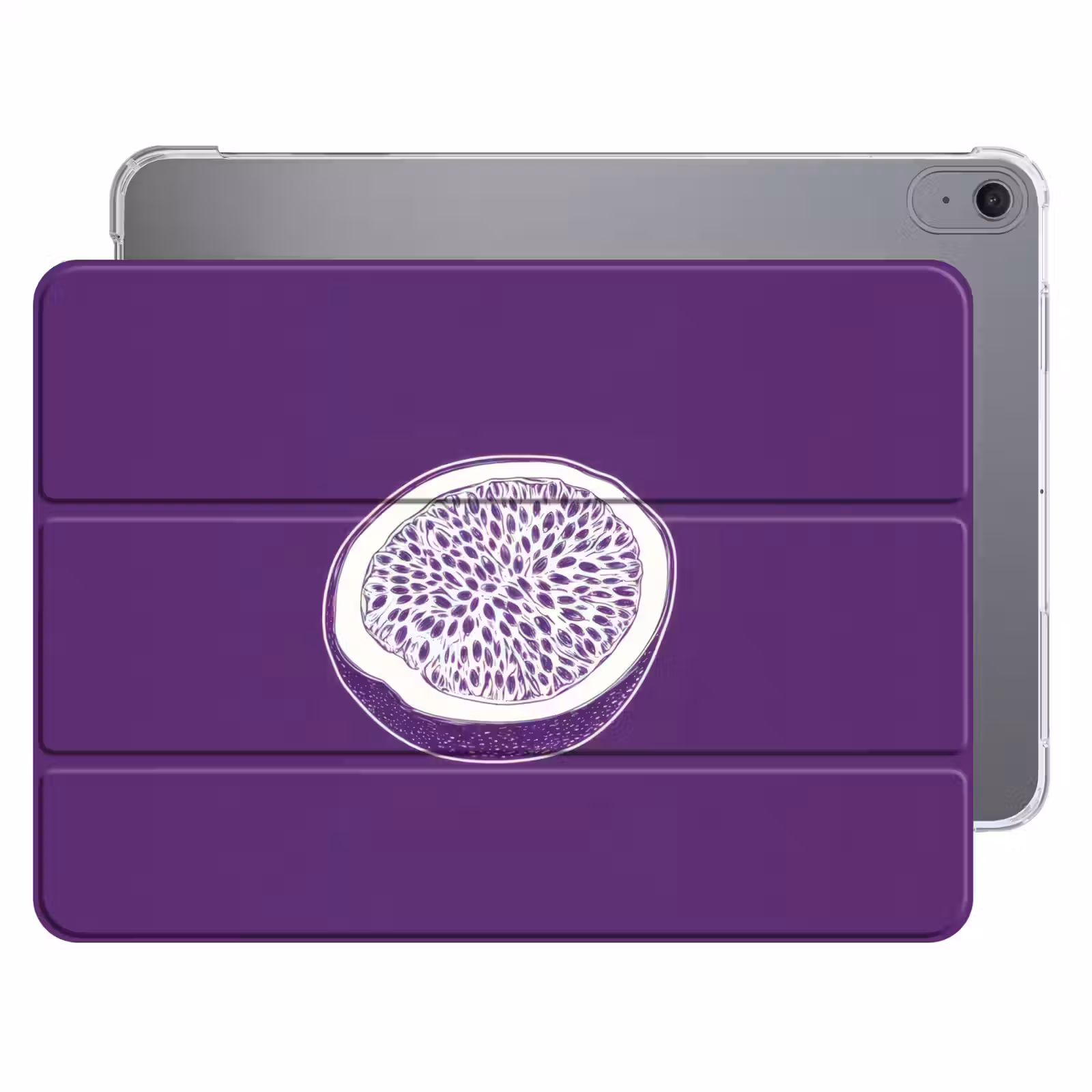 iPad hoes - Passievrucht - Zaadjes - Paars - Minimalistisch — 1