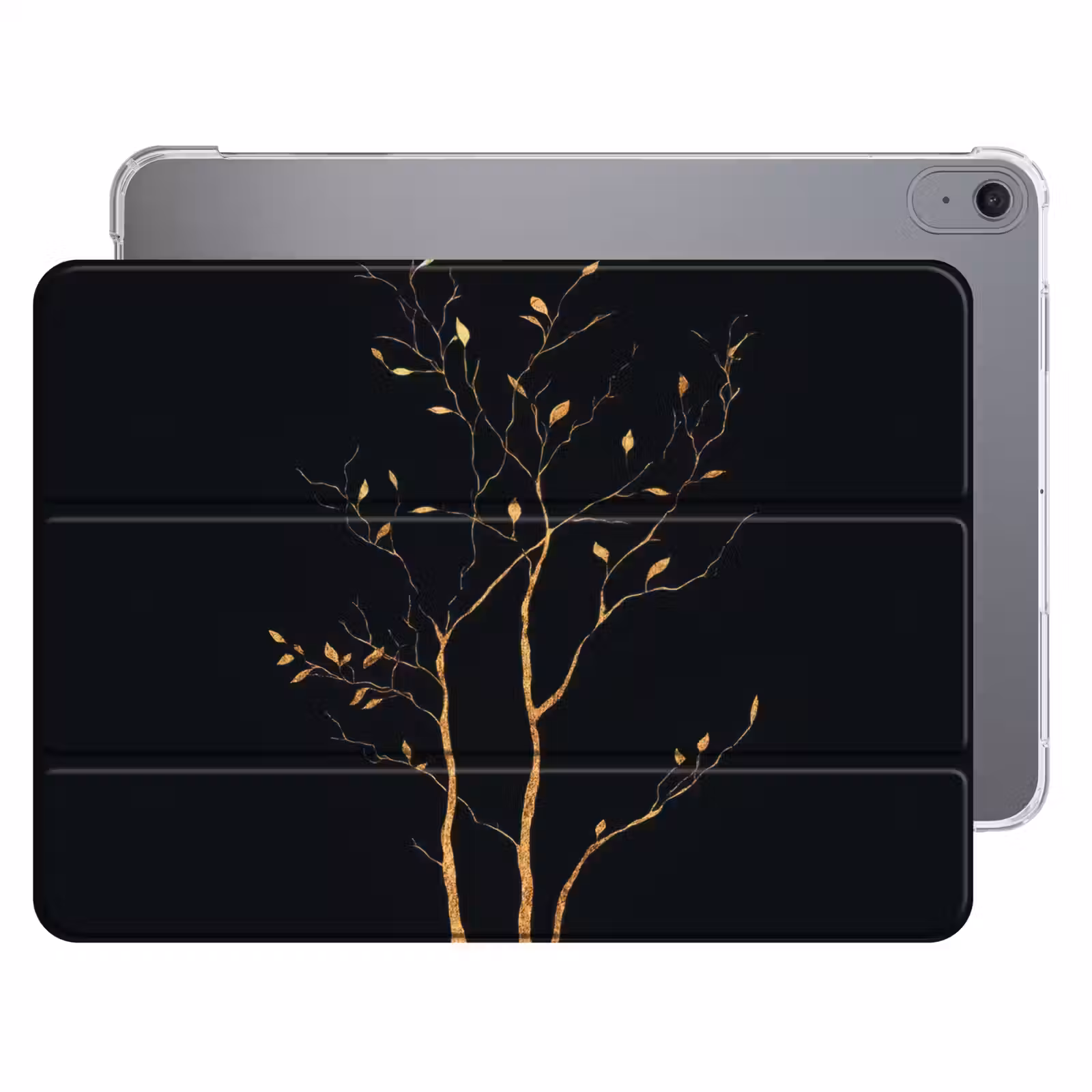 iPad hoes - Takken - Blaadjes - Zwart — 1