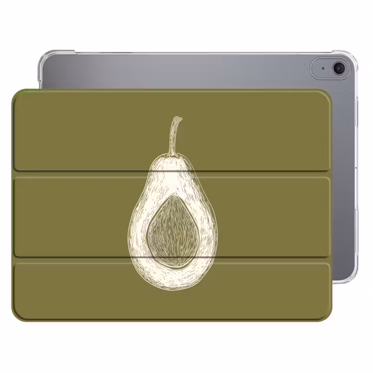 iPad hoes - Avocado - Minimalistisch - Illustratie - Groen — 1
