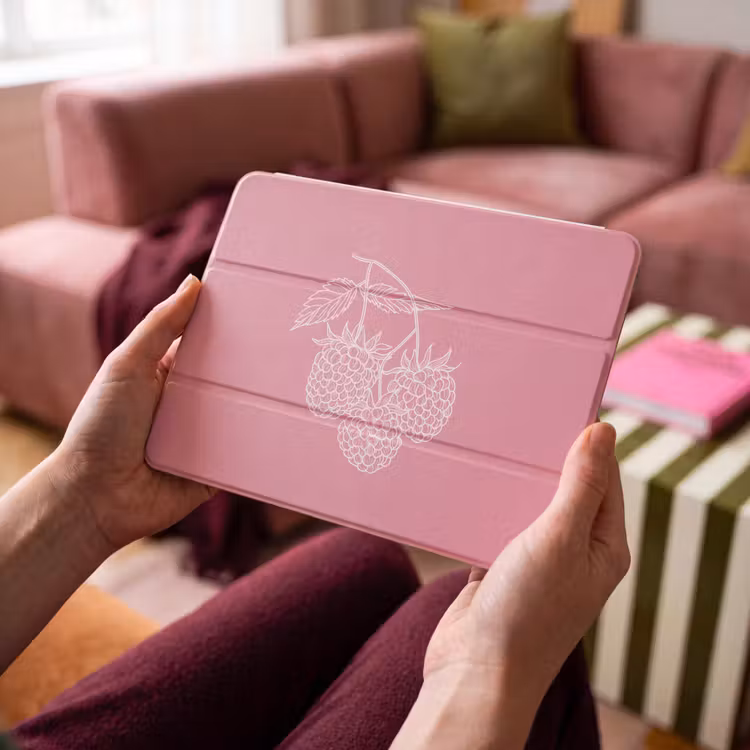 iPad hoes - Frambozen - Steel - Getekend - Roze — 4