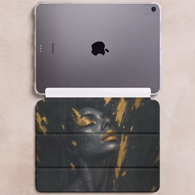 iPad hoes - Gezicht - Vrouw - Verfspatten - Abstract — 6