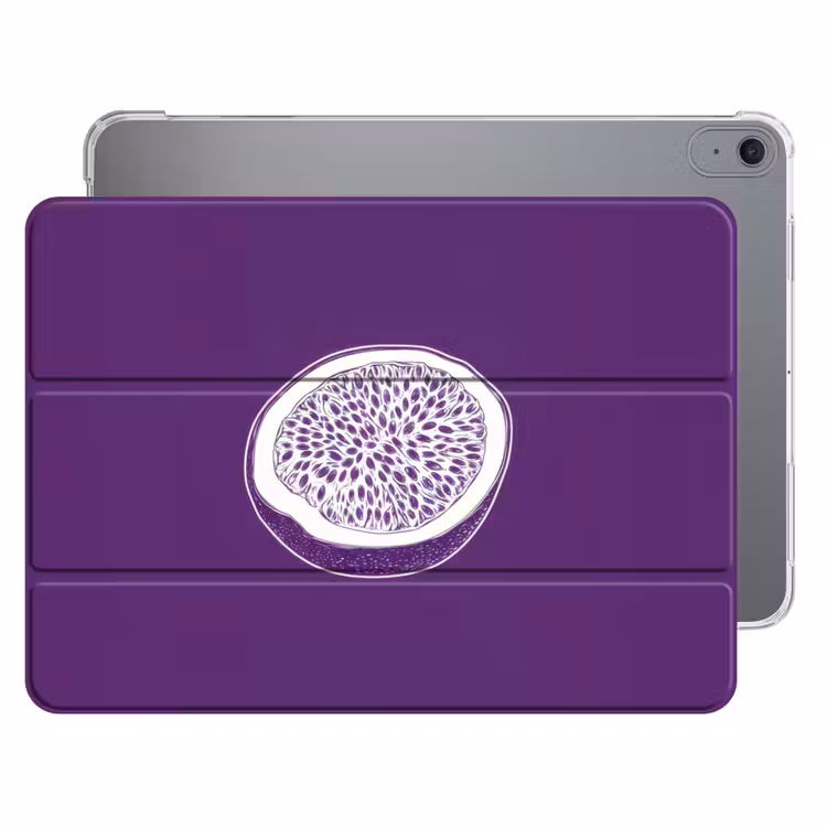 iPad hoes - Passievrucht - Zaadjes - Paars - Minimalistisch — 1