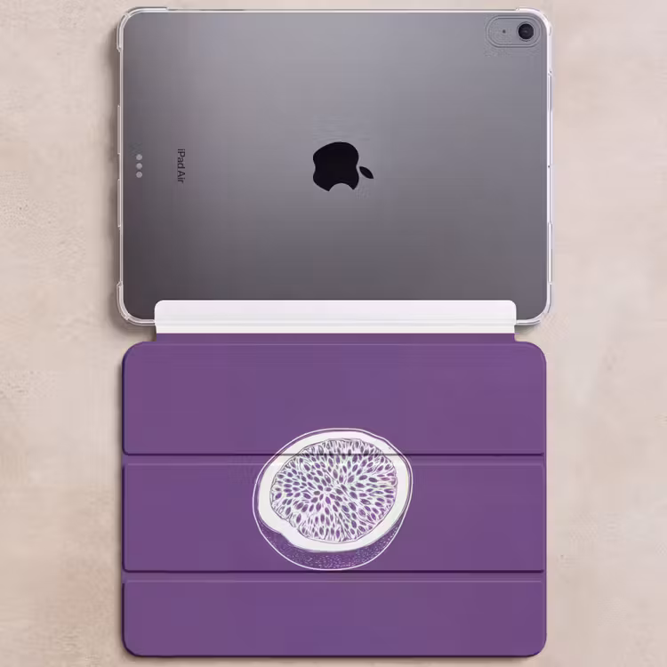 iPad hoes - Passievrucht - Zaadjes - Paars - Minimalistisch — 6