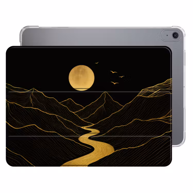 iPad hoes - Rivier - Goud - Maan - Vogels — 1