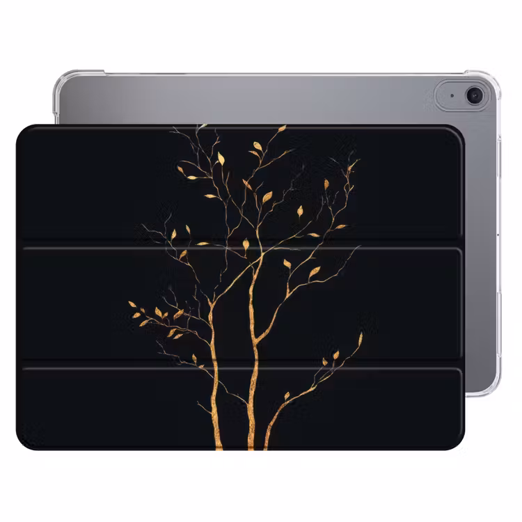 iPad hoes - Takken - Blaadjes - Zwart — 1