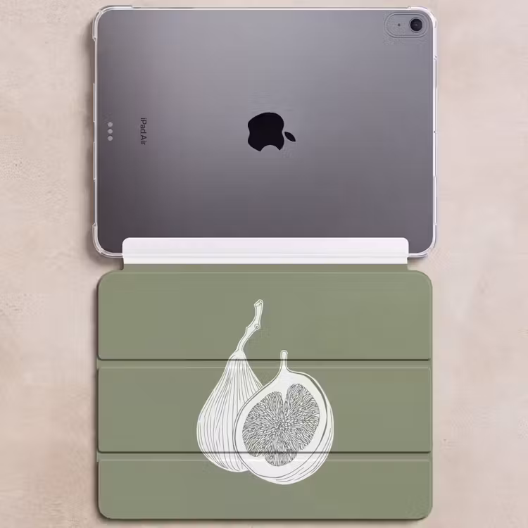iPad hoes - Vijgen - Minimalistisch - Getekend - Mosgroen — 6