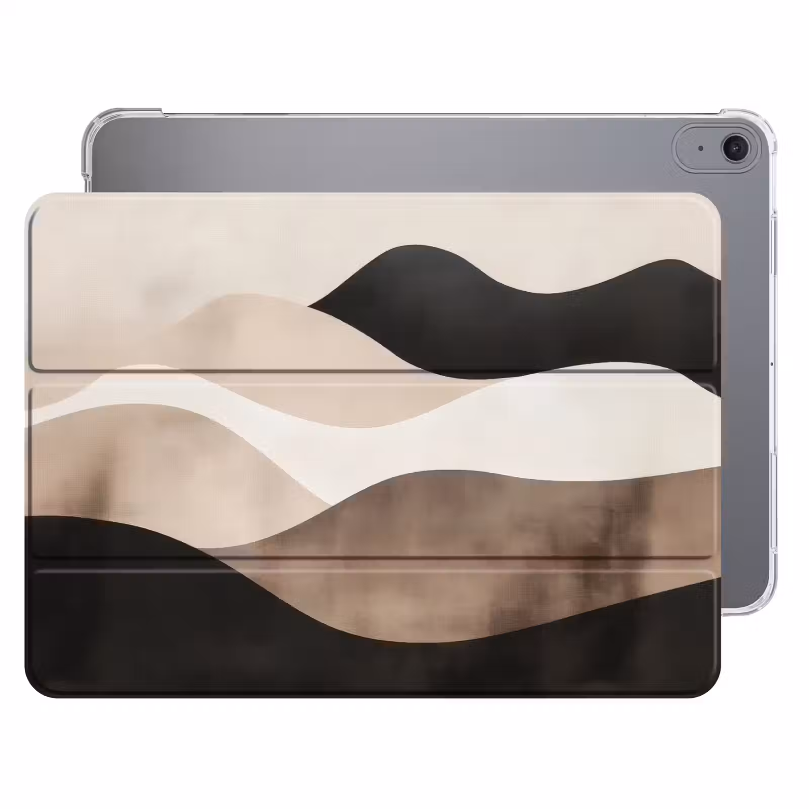 iPad hoes - Abstract - Landschap - Golven - Crèmekleur — 1