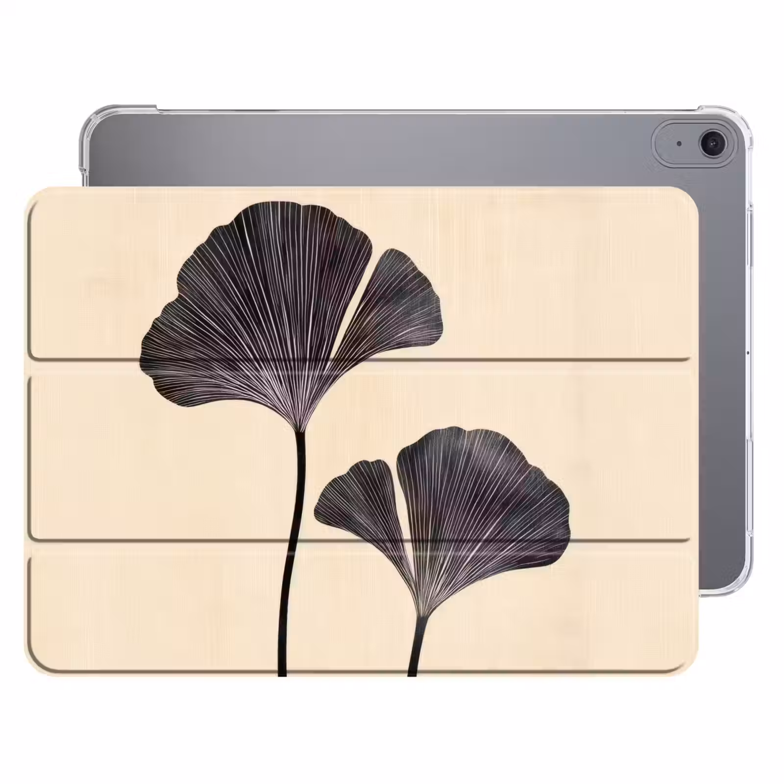 iPad hoes - Bladeren - Minimalistisch - Zwart — 1