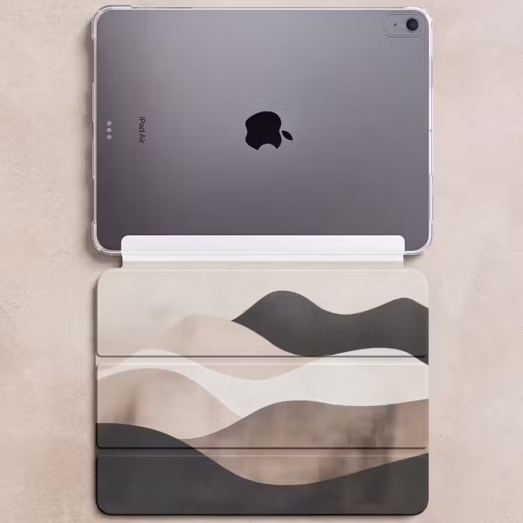 iPad hoes - Abstract - Landschap - Golven - Crèmekleur — 6