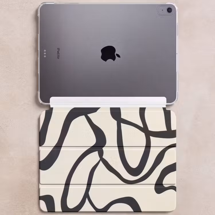 iPad hoes - Abstract - Lijnen - Modern - Beige — 6