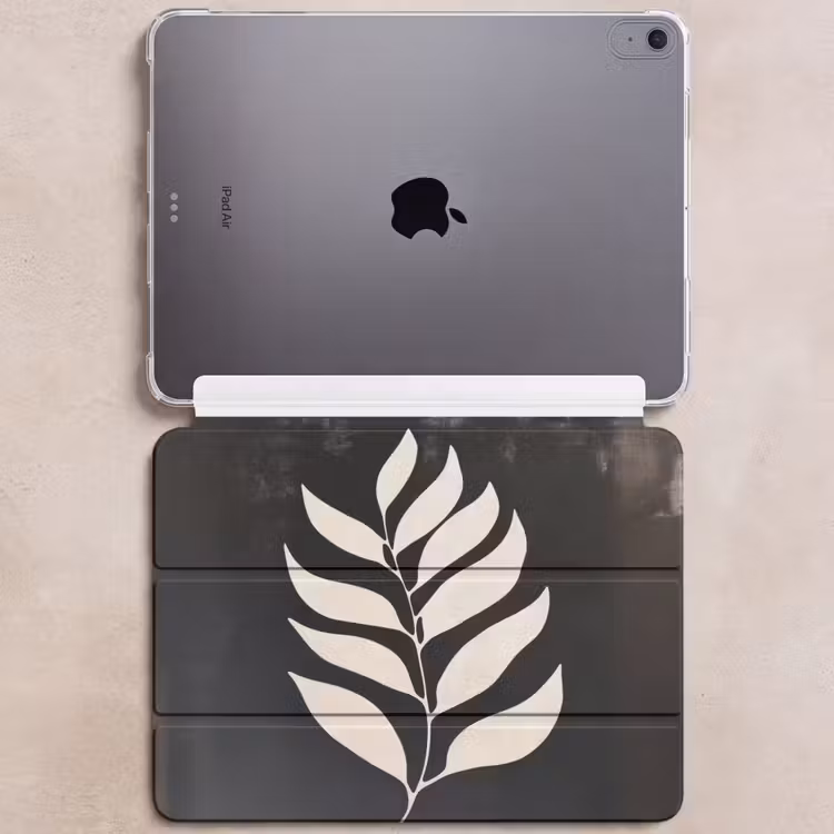 iPad hoes - Blad - Wit - Minimalistisch — 6