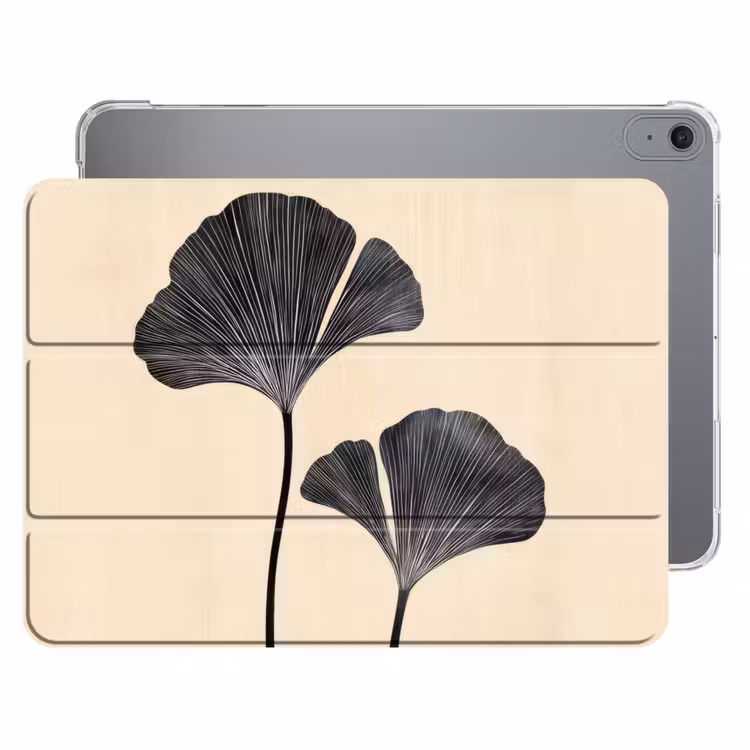 iPad hoes - Bladeren - Minimalistisch - Zwart — 1